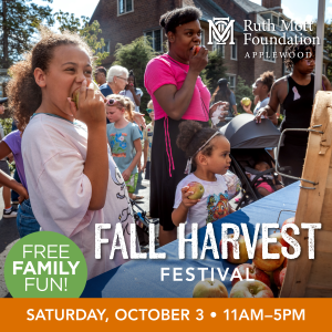 An ad for Applewood's fall harvest festival